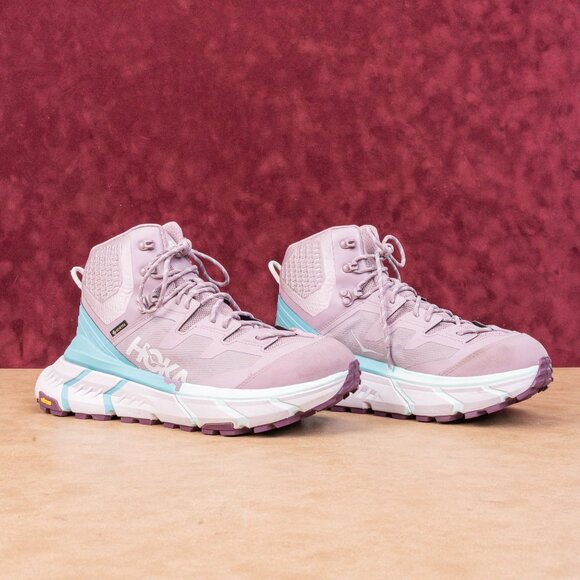 Hoka Women Tennine Hike GTX Vibram Elderberry Lace-up Hiking Boots sz 11 - Picture 1 of 7